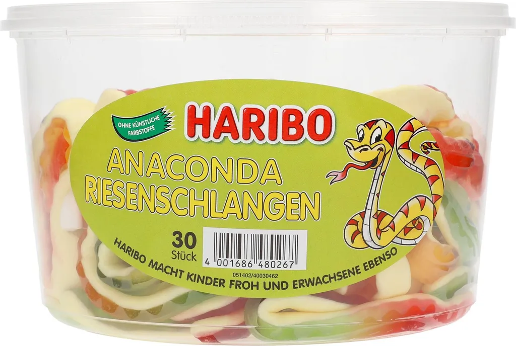 Haribo Fruchtgummi Mit Schaumzucker Anaconda Riesenschlangen 30 Stück 10 Haribo Fruchtgummi Mit Schaumzucker Anaconda Riesenschlangen 30 Stück – Bild 8