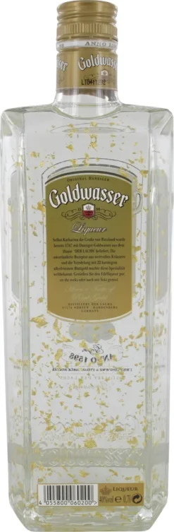 Danziger Goldwasser 40 Prozent Vol Likör Mit 22 Karätigem Gold 700ml -Haribo || Tassimo || Senseo Verkaufsgeschäft 00e09a44d7319cfc4ce1501a6d917d05