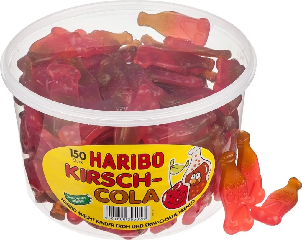 Haribo Kirsch Cola Fruchtgummiflaschen Veggie Zweifarbig 1350g 7 Haribo Kirsch Cola Fruchtgummiflaschen Veggie Zweifarbig 1350g – Bild 5