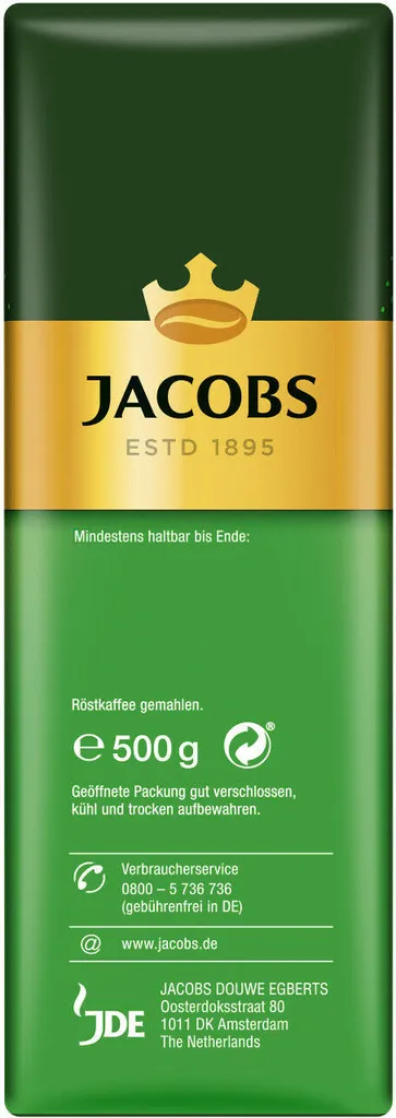 JACOBS Filterkaffee Auslese Klassisch 6 X 500 G Pulver-Kaffee Gemahlen Röstkaffee 7 JACOBS Filterkaffee Auslese Klassisch 6 X 500 G Pulver-Kaffee Gemahlen Röstkaffee – Bild 5