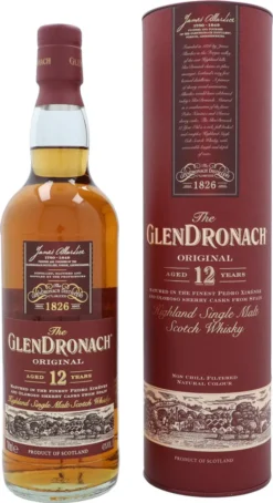 The GlenDronach 12 Jahre Original Highland Single Malt Scotch Whisky In Geschenkpackung | 43 % Vol | 0,7 L -Haribo || Tassimo || Senseo Verkaufsgeschäft 06a2c08ba143a421bfd63155f15b5091