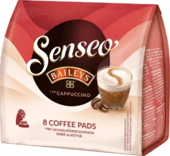 SENSEO Cappuccino Baileys Pads Sahnelikörgeschmack 10er Pack - 10 X 8 Getränke -Haribo || Tassimo || Senseo Verkaufsgeschäft 06c701d83e6857c37043f51b47847e62