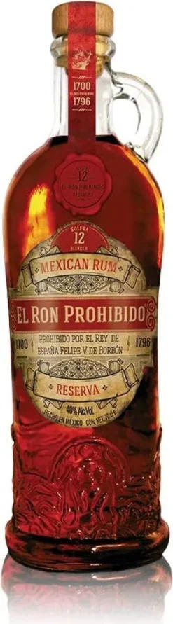El Ron Prohibido Rum Solera 12 Jahre Mexican Rum | 40 % Vol | 0,7 L -Haribo || Tassimo || Senseo Verkaufsgeschäft 07b92e325fd6020863ac7d32a1471558