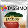 Tassimo Jacobs Café Au Lait 5er Pack, Kaffee, Kaffeekapsel, Milchkaffee Aus Gemahlenem Röstkaffee, 80 T-Discs / Portionen 1 Tassimo Jacobs Café Au Lait 5er Pack, Kaffee, Kaffeekapsel, Milchkaffee Aus Gemahlenem Röstkaffee, 80 T-Discs / Portionen -Haribo || Tassimo || Senseo Verkaufsgeschäft 08599d115f8da612bde7891b238c6b51