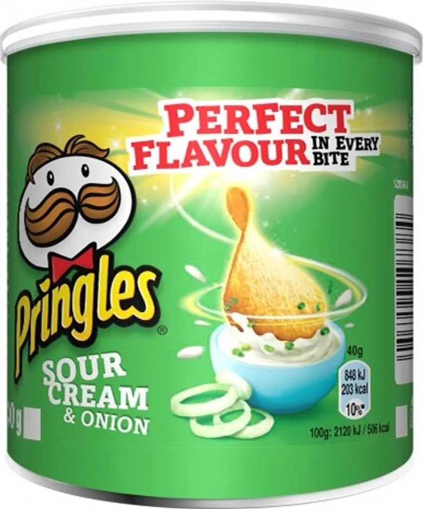 Pringles Chips Sour Cream & Onion 12 X 40g 4 Pringles Chips Sour Cream & Onion 12 X 40g – Bild 2
