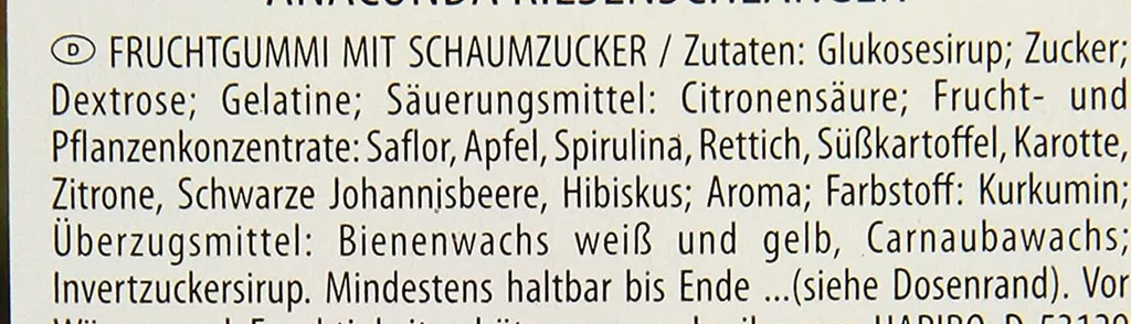 Haribo Fruchtgummi Mit Schaumzucker Anaconda Riesenschlangen 30 Stück 9 Haribo Fruchtgummi Mit Schaumzucker Anaconda Riesenschlangen 30 Stück – Bild 7