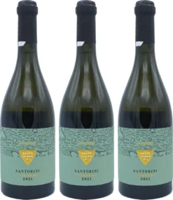 Santorini Nykteri P.D.O. Weißwein 3x 0,75l Santo Wines | Trockener Weißwein Aus Santorini | 3 Monate Fassreife | 14% Vol. | + 20ml Jassas Olivenöl -Haribo || Tassimo || Senseo Verkaufsgeschäft 0b1a7b828eee6b2c3ab94bc2daaff9dc