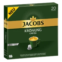 JACOBS Kapseln Krönung Crema 200 Nespresso®* Kompatible Kaffeekapseln 10x20 -Haribo || Tassimo || Senseo Verkaufsgeschäft 0bdcd61f1ac621724d2abea118d8815f