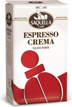 Caffe Espresso Crema Gusto Forte 250g Gemahlen | Saquella