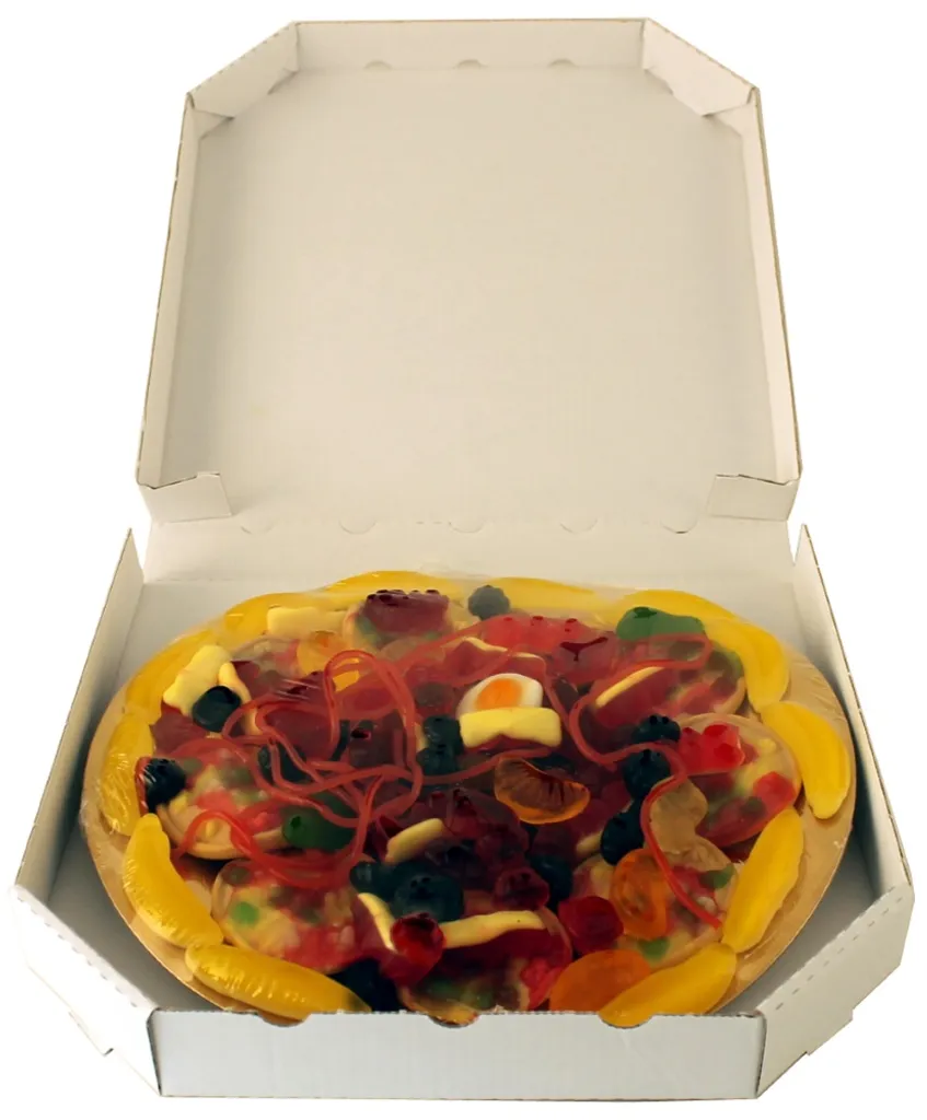 Look O Look Candy Pizza Aus Fruchtgummi Und Schaumzucker 435g 7 Look O Look Candy Pizza Aus Fruchtgummi Und Schaumzucker 435g – Bild 5
