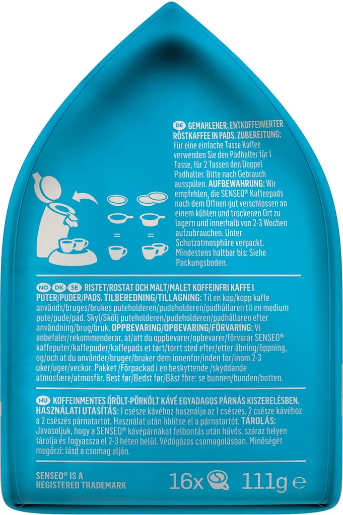 SENSEO Pads Decaf Entkoffeiniert Senseopads UTZ 80 Getränke Pads 9 SENSEO Pads Decaf Entkoffeiniert Senseopads UTZ 80 Getränke Pads – Bild 7