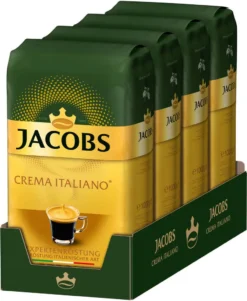 JACOBS Kaffeebohnen Expertenröstung Crema Italiano 4x1kg Ganze Kaffee Bohnen 14 JACOBS Kaffeebohnen Expertenröstung Crema Italiano 4x1kg Ganze Kaffee Bohnen -Haribo || Tassimo || Senseo Verkaufsgeschäft 1148f78efa61ade81832984d7cb29708
