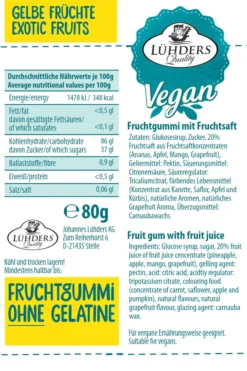 LÜHDERS -10er Vorratspackung Exotic Fruits -vegan 7 LÜHDERS -10er Vorratspackung Exotic Fruits -vegan -Haribo || Tassimo || Senseo Verkaufsgeschäft 131ace7f1b00bdfc01910592fe0bb329