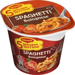 Maggi 5 Minuten Terrine Spaghetti Bolognese Fertigpackung 62g -Haribo || Tassimo || Senseo Verkaufsgeschäft 136d14e27678bab018d67ca073f61625