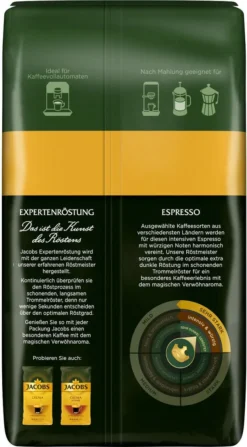 JACOBS Kaffeebohnen Expertenröstung Espresso 3 Kg Ganze Espressobohnen + 1 Jacobs Barista Becher + 1 Dose -Haribo || Tassimo || Senseo Verkaufsgeschäft 14800e9ade06f13670e47790abdf7934