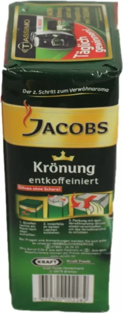 Jacobs Filterkaffee Krönung Entkoffeiniert | Gemahlen | 500g 26 Jacobs Filterkaffee Krönung Entkoffeiniert | Gemahlen | 500g -Haribo || Tassimo || Senseo Verkaufsgeschäft 14a2e8bc0fa9f7f37f859584bfe5f4c4