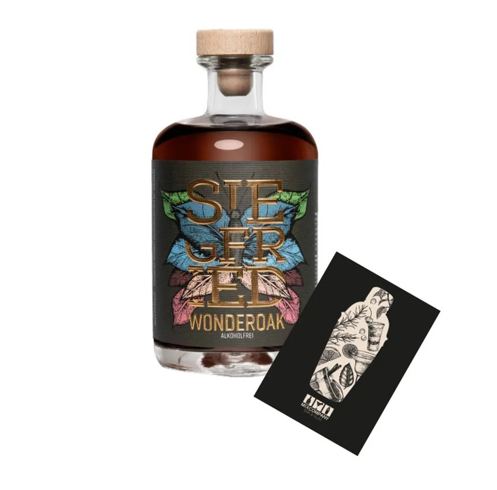 Siegfried Wonderoak 0,5L Alkoholfreier Rum Mit Mixcompany Grußkarte 3 Siegfried Wonderoak 0,5L Alkoholfreier Rum Mit Mixcompany Grußkarte