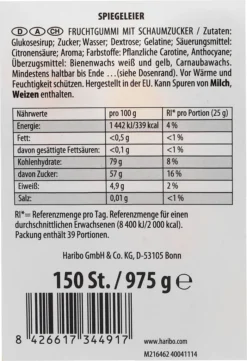Haribo Spiegeleier Süsses Fruchtgummi Mit Softem Schaumzucker 975g -Haribo || Tassimo || Senseo Verkaufsgeschäft 17ff8d55a09928de1204a6a975cfd12b
