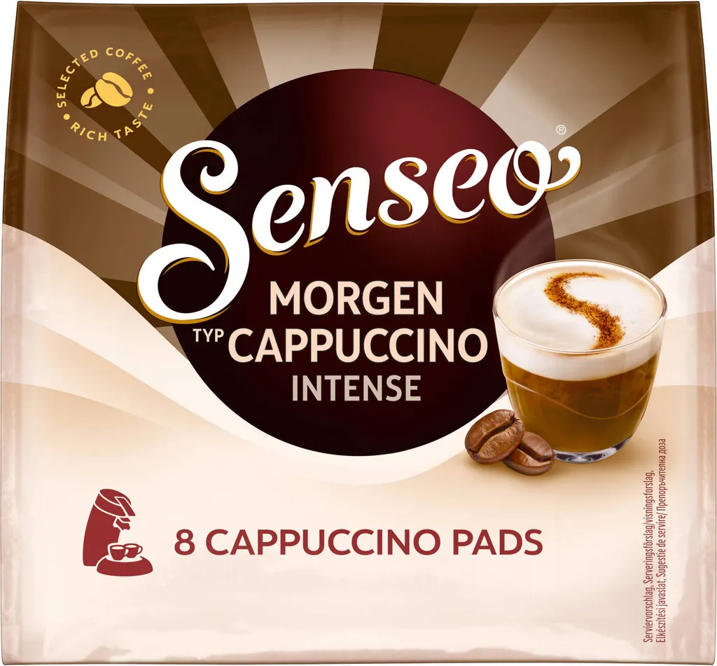 SENSEO Pads Typ Morgen Cappuccino Intense 10 X 8 Pads 80 Getränke 8 SENSEO Pads Typ Morgen Cappuccino Intense 10 X 8 Pads 80 Getränke – Bild 6