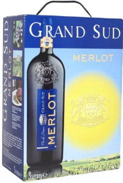 Grand Sud Merlot 13% 3,0L BiB (F) -Haribo || Tassimo || Senseo Verkaufsgeschäft 1902265322d3787d83505c41f156a031