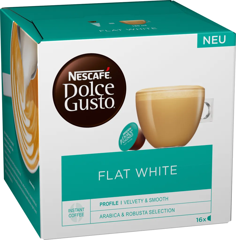 Nescafé® Nescafé Dolce Gusto Flat White | 16 Portionen 3 Nescafé® Nescafé Dolce Gusto Flat White | 16 Portionen