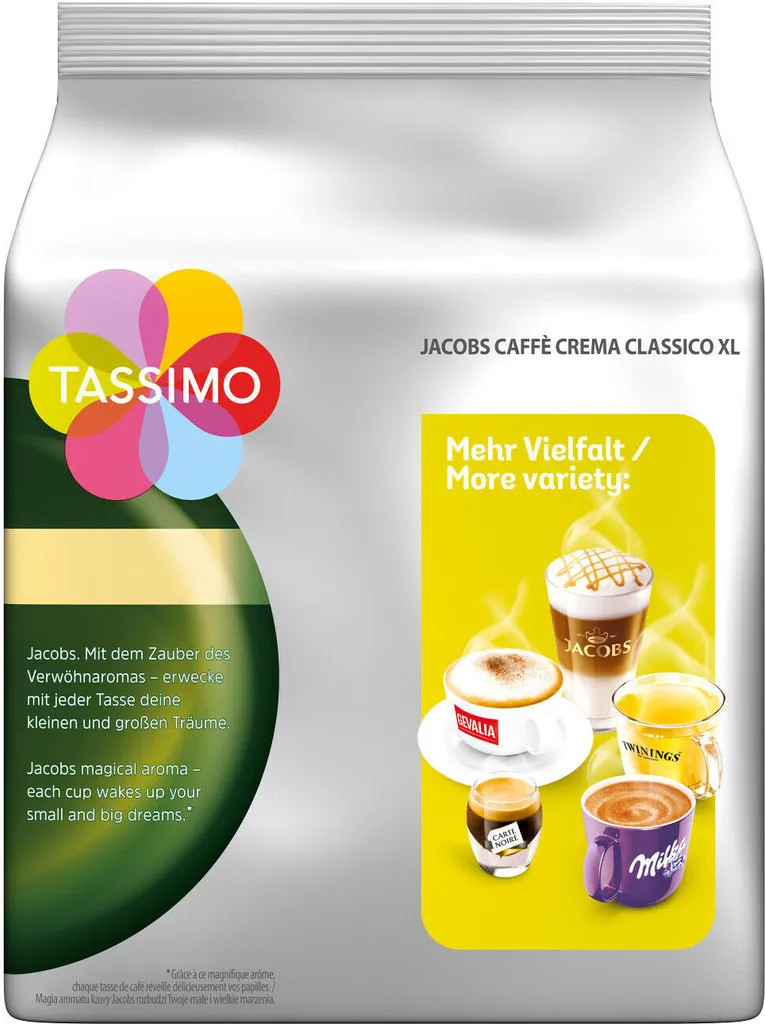 Tassimo Jacobs Caffè Crema Classico XL | 5 Packungen á 16 T Discs 5 Tassimo Jacobs Caffè Crema Classico XL | 5 Packungen á 16 T Discs – Bild 3