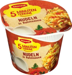 Maggi - 5 Minuten Terrine - Nudeln In Rahmsauce 61g 6 Maggi - 5 Minuten Terrine - Nudeln In Rahmsauce 61g -Haribo || Tassimo || Senseo Verkaufsgeschäft 1c49958109604e23e1b592cf7346a5e0