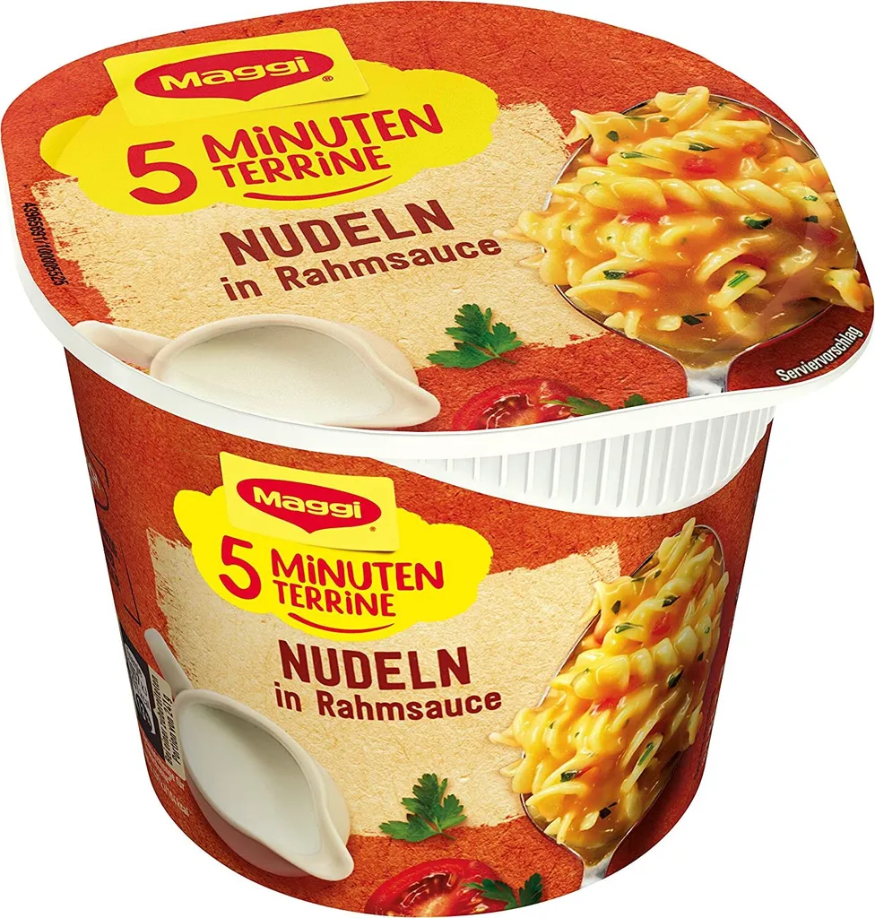 Maggi - 5 Minuten Terrine - Nudeln In Rahmsauce 61g 4 Maggi - 5 Minuten Terrine - Nudeln In Rahmsauce 61g – Bild 2
