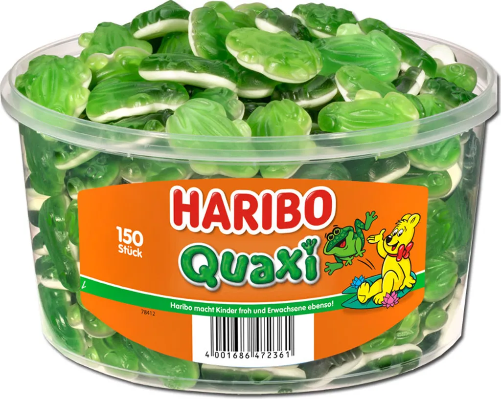 Haribo Frösche Quaxi 150 Stück 3 Haribo Frösche Quaxi 150 Stück