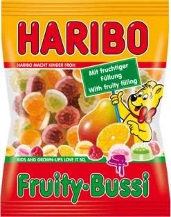 Haribo Fruity Bussi Mit Schaumzucker Und Fruchtfüllung Im Kern 200g -Haribo || Tassimo || Senseo Verkaufsgeschäft 2573c370eaf2b8862aad8f67f1b6e3ba