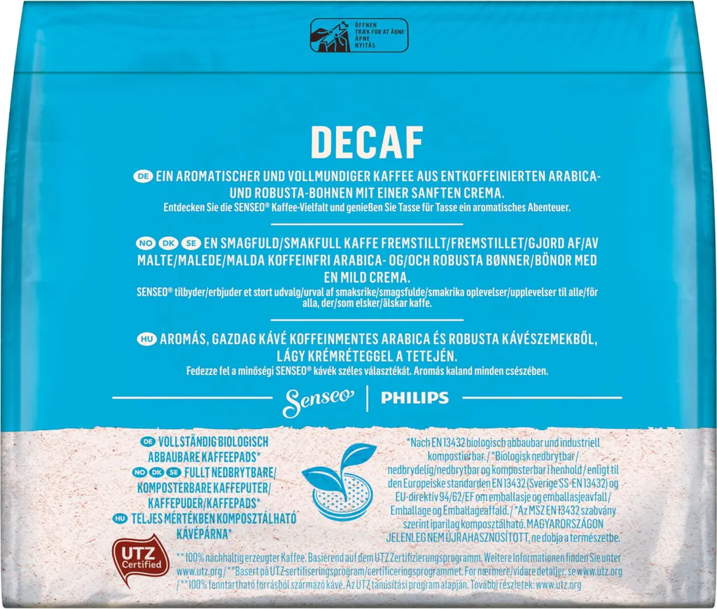 SENSEO Pads Decaf Entkoffeiniert Senseopads UTZ 80 Getränke Pads 7 SENSEO Pads Decaf Entkoffeiniert Senseopads UTZ 80 Getränke Pads – Bild 5