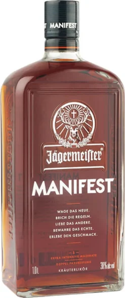 Jägermeister Manifest Kräuterlikör Mit Leicht Würzigen Aromen 1000ml -Haribo || Tassimo || Senseo Verkaufsgeschäft 27bb70168a81273e1c7eafd03af0522f