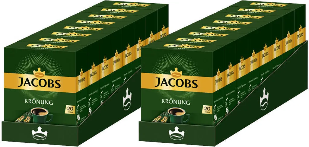 JACOBS Löskaffee Krönung 16 X 20 Sticks Löslicher Kaffee Instantkaffee 320 Getränke 3 JACOBS Löskaffee Krönung 16 X 20 Sticks Löslicher Kaffee Instantkaffee 320 Getränke