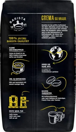 JACOBS Kaffeebohnen Barista Editions Crema Do Brasil 4 X 1 Kg Geröstete Bohnen -Haribo || Tassimo || Senseo Verkaufsgeschäft 29ab45bad822726524c2300de711a416
