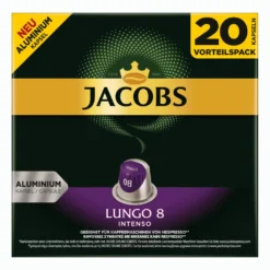 Jacobs Lungo 8 Intenso, Kaffeekapseln, Nespresso Kompatibel, Kaffee, 200 Kapseln, á 5.2 G -Haribo || Tassimo || Senseo Verkaufsgeschäft 2abb46b14f8331e98702b40ac8f72995
