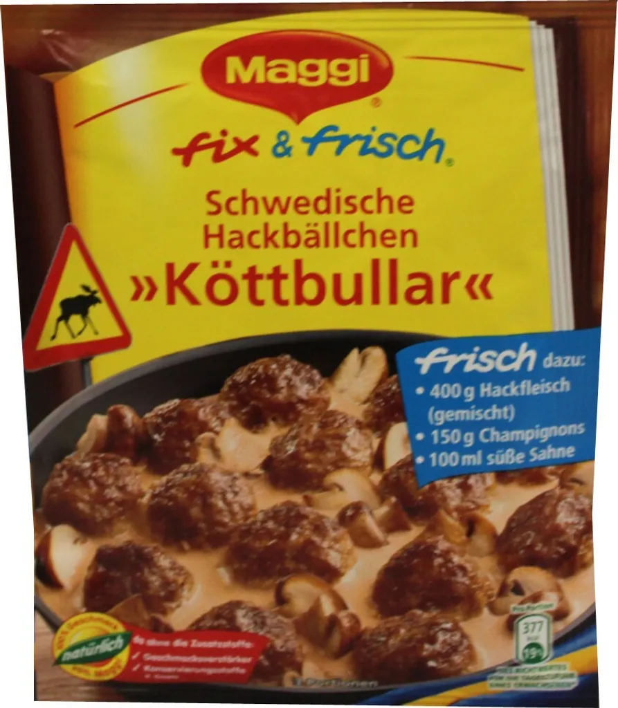 Maggi Fix Für Köttbullar Sauce Für Schwedische Hackbällchen 34g 6 Maggi Fix Für Köttbullar Sauce Für Schwedische Hackbällchen 34g – Bild 4