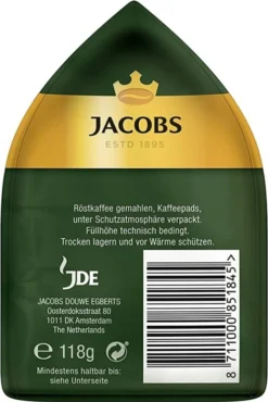Jacobs Crema Pads Mild | 18 Senseo Kompatible Kaffeepads 118 G -Haribo || Tassimo || Senseo Verkaufsgeschäft 2ffd5f1d88e604aeedb8f50fb14227a9