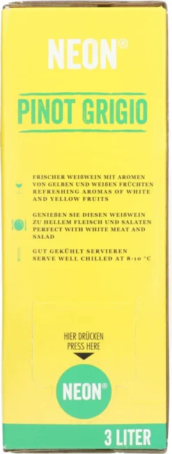 Neon Pinot Grigio 12,5% 3 Ltr. -Haribo || Tassimo || Senseo Verkaufsgeschäft 30ef90f1de2e85230240554bc709f554