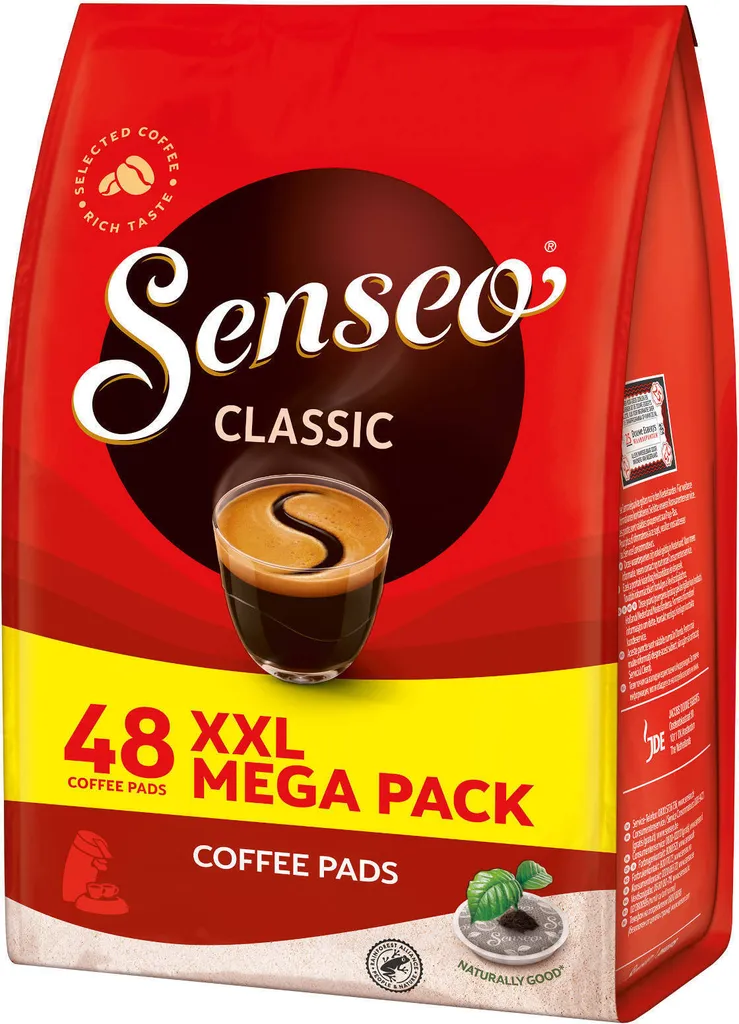 SENSEO Pads Classic Senseopads 4x48 Getränke Kaffeepads XXL Pack + 1 Senseo Dose 6 SENSEO Pads Classic Senseopads 4x48 Getränke Kaffeepads XXL Pack + 1 Senseo Dose – Bild 4