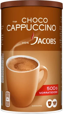 JACOBS Löskaffee Typ Choco Cappuccino 500 G Dose Löslicher Kaffee Mit Kakao -Haribo || Tassimo || Senseo Verkaufsgeschäft 31d9a9b7d6419757fe5f8865c171d599