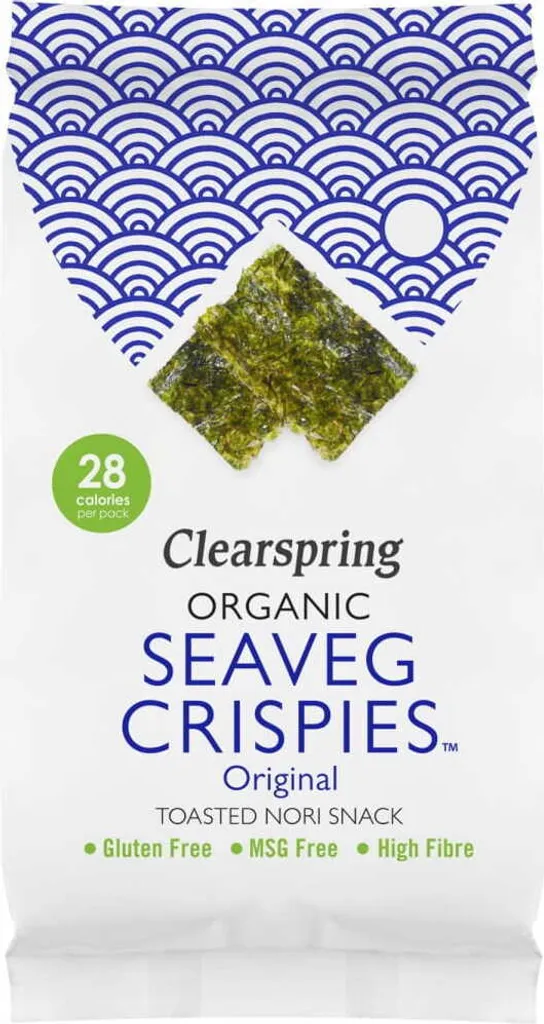 Natürliche Algenchips Seaveg Crispies Glutenfrei4 G Clearspring 3 Natürliche Algenchips Seaveg Crispies Glutenfrei4 G Clearspring
