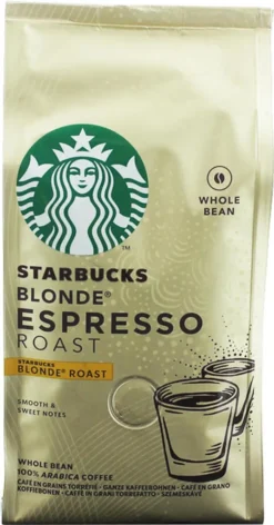 Nestlé® Starbucks Blonde Espresso Roast, Süsse Röstung, Ganze Bohne, 200 G -Haribo || Tassimo || Senseo Verkaufsgeschäft 33800263513f06a4e795d0212df794c2
