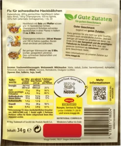 Maggi Fix Für Köttbullar Sauce Für Schwedische Hackbällchen 34g 10 Maggi Fix Für Köttbullar Sauce Für Schwedische Hackbällchen 34g -Haribo || Tassimo || Senseo Verkaufsgeschäft 34ea3b92c4eb198d1628051a72222cd2
