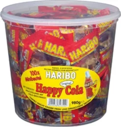 Haribo Happy Cola Ohne Künstliche Farbstoffe 100 Minibeutel á 10g = 1000g -Haribo || Tassimo || Senseo Verkaufsgeschäft 38374f7b04caa3c590b2a371804ce63f