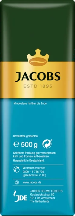 Jacobs Filterkaffee Auslese Mild & Sanft | Gemahlen | 500g 14 Jacobs Filterkaffee Auslese Mild & Sanft | Gemahlen | 500g -Haribo || Tassimo || Senseo Verkaufsgeschäft 38493680e54f41d9137b6030d5a70d1f