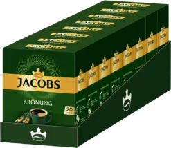 JACOBS Krönung Löslicher Kaffee 8 X 20 Getränke Sticks Instantkaffee -Haribo || Tassimo || Senseo Verkaufsgeschäft 38ec236ccd2ab27c5b3d713a80e6a6ae 1