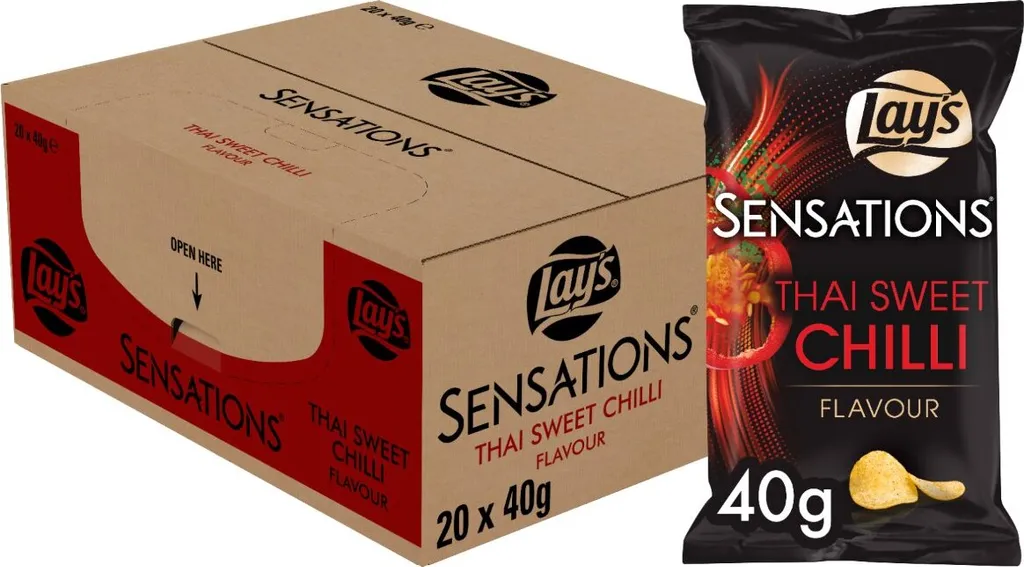 Lay's Sensations Süße Chili-Chips 20 Beutel X 40 Gramm 3 Lay's Sensations Süße Chili-Chips 20 Beutel X 40 Gramm