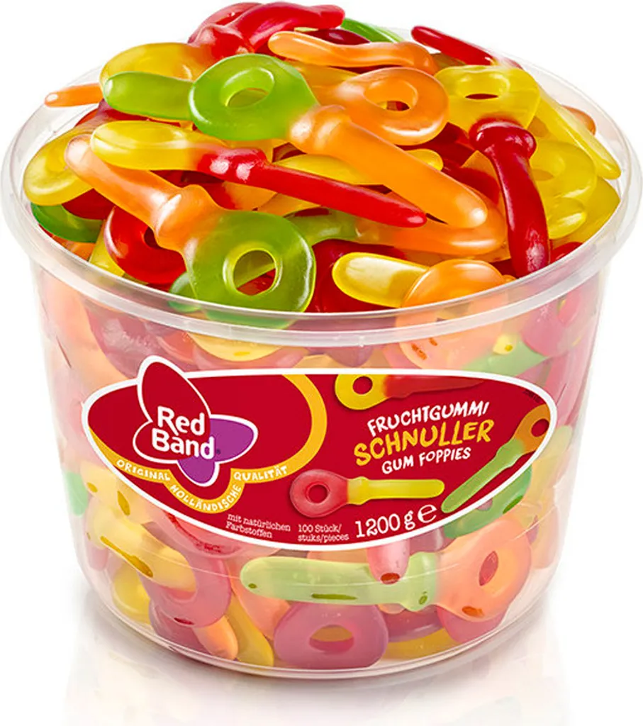 Red Band Fruchtgummi Schnuller 100 Stück, 1150g 4 Red Band Fruchtgummi Schnuller 100 Stück, 1150g – Bild 2