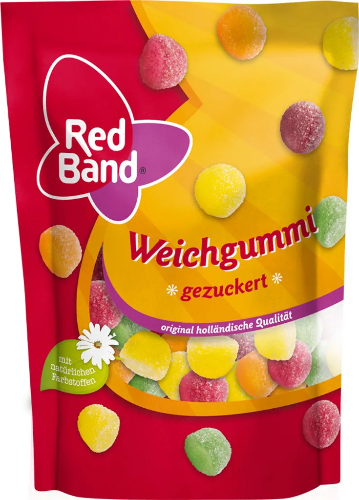 Red Band Kleines Softes Weichgummi Mit Zuckerummantelung 200g 3 Red Band Kleines Softes Weichgummi Mit Zuckerummantelung 200g