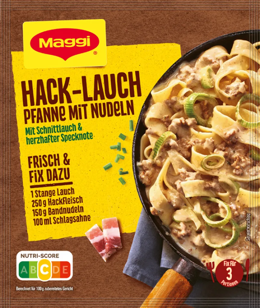 Maggi Fix Für Hack Lauch Pfanne Mit Nudeln Herzhaft Mit Specknote 42g 3 Maggi Fix Für Hack Lauch Pfanne Mit Nudeln Herzhaft Mit Specknote 42g